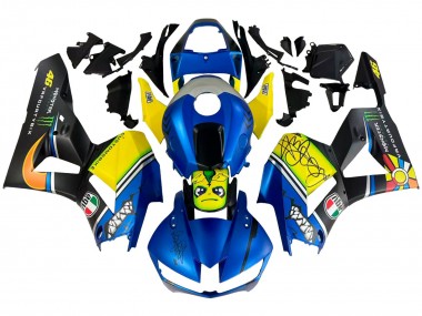 Descuento Carenados Moto Honda CBR600RR 2013-2023 - Azul Amarillo Negro Mate Verde Monstruo Tiburón