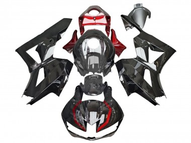 Descuento Carenados Moto Honda CBR600RR 2013-2023 - Negro Brillante Rojo