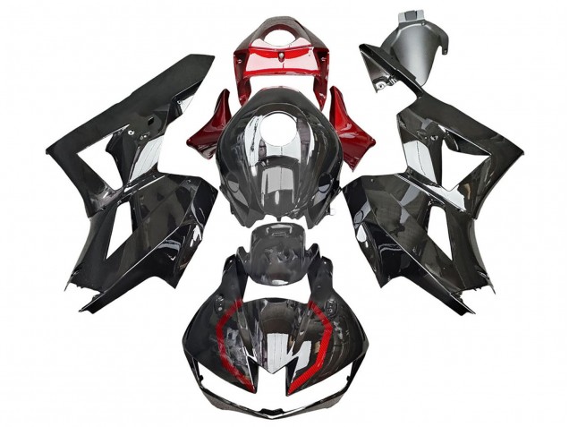 Descuento Carenados Moto Honda CBR600RR 2013-2023 - Negro Brillante Rojo