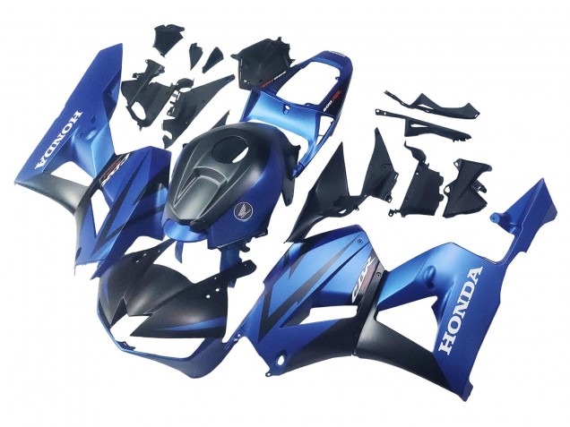 Descuento Carenados Moto Honda CBR600RR 2013-2023 - Azul Negro Mate Carrera