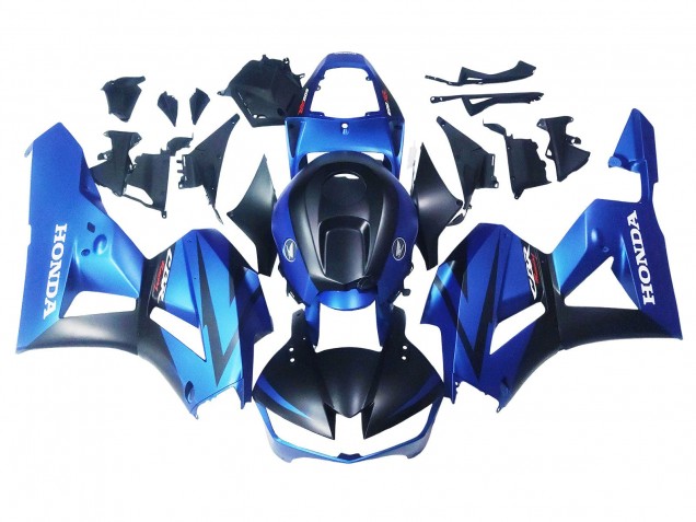 Descuento Carenados Moto Honda CBR600RR 2013-2023 - Azul Negro Mate Carrera