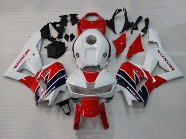 Descuento Carenados Moto Honda CBR600RR 2013-2023 - Blanco Rojo Azul Oscuro HRC