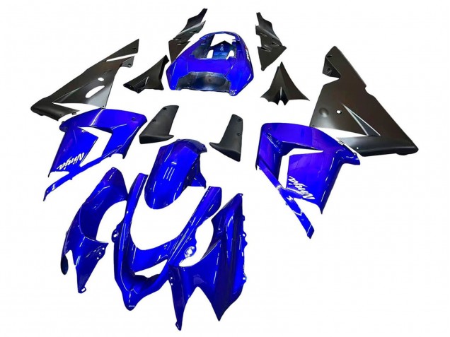 Descuento Carenados Moto Kawasaki ZX10R 2004-2005 - Azul Negro Ninja