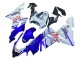 Descuento Carenados Moto Kawasaki ZX10R 2004-2005 - Azul Brillante Blanco Fiat Motul