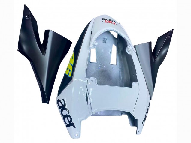 Descuento Carenados Moto Kawasaki ZX10R 2004-2005 - Azul Brillante Blanco Fiat Motul