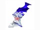 Descuento Carenados Moto Kawasaki ZX10R 2004-2005 - Azul Brillante Blanco Fiat Motul