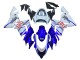 Descuento Carenados Moto Kawasaki ZX10R 2004-2005 - Azul Brillante Blanco Fiat Motul