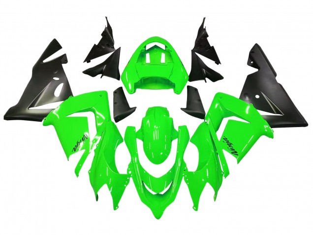 Descuento Carenados Moto Kawasaki ZX10R 2004-2005 - Verde Negro Ninja