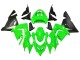 Descuento Carenados Moto Kawasaki ZX10R 2004-2005 - Verde Negro Ninja