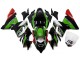Descuento Carenados Moto Kawasaki ZX10R 2004-2005 - Blanco Negro Verde Elf