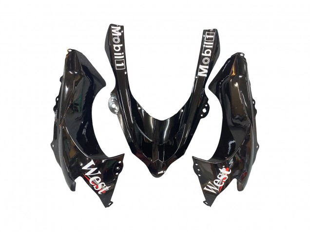 Descuento Carenados Moto Kawasaki ZX10R 2004-2005 - Blanco Negro West Ninja