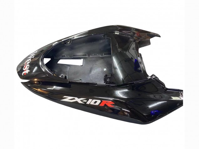 Descuento Carenados Moto Kawasaki ZX10R 2004-2005 - Blanco Negro West Ninja