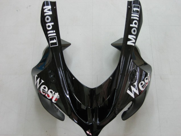 Descuento Carenados Moto Kawasaki ZX10R 2004-2005 - Blanco Negro West Ninja