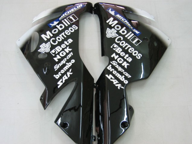 Descuento Carenados Moto Kawasaki ZX10R 2004-2005 - Blanco Negro West Ninja