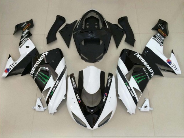 Descuento Carenados Moto Kawasaki ZX10R 2004-2005 - Verde Rojo Negro