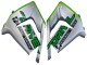 Descuento Carenados Moto Kawasaki ZX10R 2004-2005 - Verde Plata Negro 69