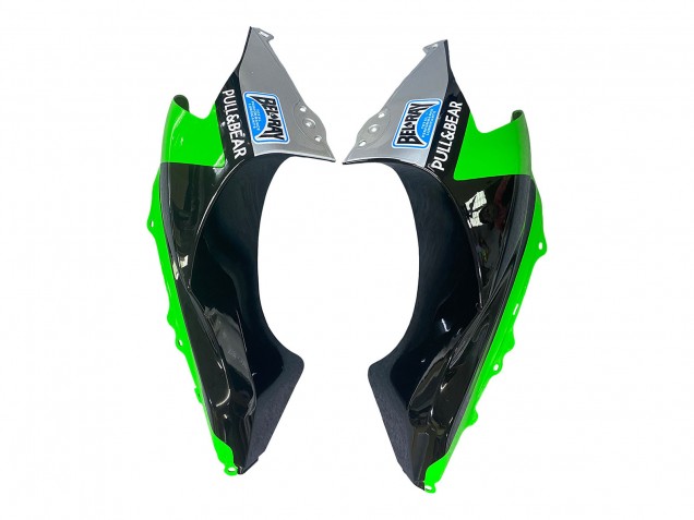 Descuento Carenados Moto Kawasaki ZX10R 2004-2005 - Verde Plata Negro 69