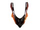 Descuento Carenados Moto Kawasaki ZX10R 2004-2005 - Burnt Naranja Negro Monstruo Elf