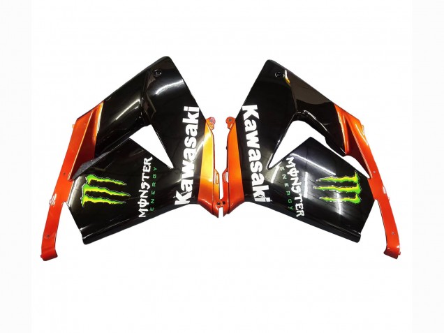 Descuento Carenados Moto Kawasaki ZX10R 2004-2005 - Burnt Naranja Negro Monstruo Elf