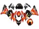 Descuento Carenados Moto Kawasaki ZX10R 2004-2005 - Burnt Naranja Negro Monstruo Elf
