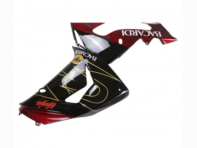 Descuento Carenados Moto Kawasaki ZX10R 2006-2007 - Negro Rojo Oro BACARDI