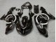 Descuento Carenados Moto Kawasaki ZX10R 2006-2007 - Negro Brillante Blanco Círculo