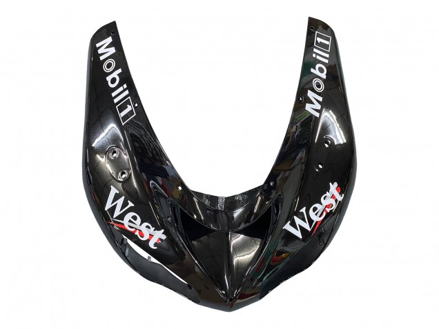 Descuento Carenados Moto Kawasaki ZX10R 2006-2007 - Negro Brillante Blanco West