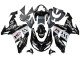 Descuento Carenados Moto Kawasaki ZX10R 2006-2007 - Negro Brillante Blanco West