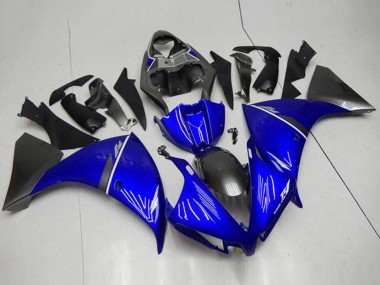 Descuento Carenados Moto Yamaha YZF R1 2012-2014 - Azul Blanco Negro Brillante