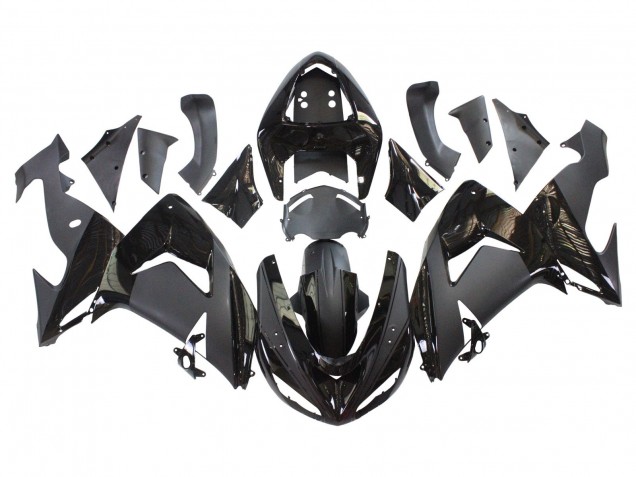 Descuento Carenados Moto Kawasaki ZX10R 2006-2007 - Negro Mate Negro Brillante