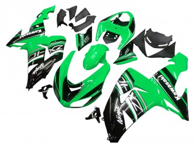 Descuento Kits Carenado Moto Kawasaki ZX10R 2006-2007 - Verde Blanco Negro