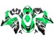 Descuento Kits Carenado Moto Kawasaki ZX10R 2006-2007 - Verde Blanco Negro