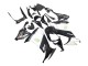 Descuento Carenados Moto Kawasaki ZX10R 2008-2010 - Negro Brillante Blanco Verde Monstruo Elf