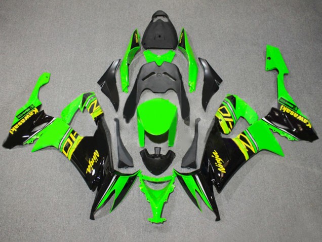 Descuento Carenados Moto Kawasaki ZX10R 2008-2010 - Verde Negro Brillante Amarillo