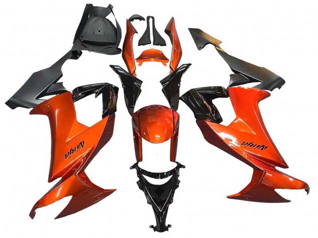 Descuento Carenados Moto Kawasaki ZX10R 2008-2010 - Burnt Naranja Negro
