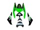 Descuento Carenados Moto Kawasaki ZX10R 2008-2010 - Verde Blanco Rojo Negro Monstruo Elf 66