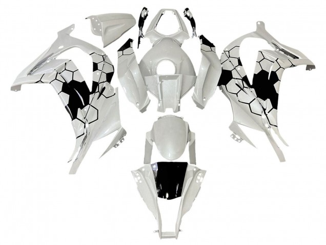 Descuento Carenados Moto Kawasaki ZX10R 2008-2010 - Blanco Negro