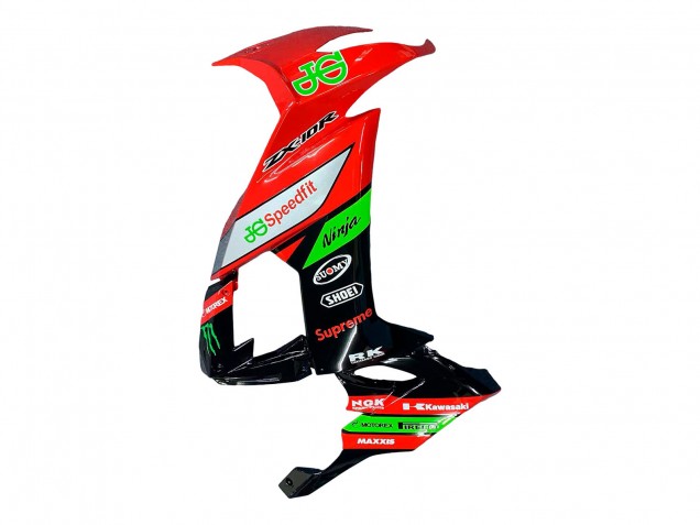 Descuento Carenados Moto Kawasaki ZX10R 2008-2010 - Rojo Verde Negro