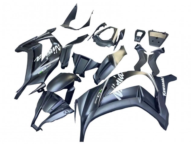 Descuento Carenados Moto Kawasaki ZX10R 2011-2015 - Gris Mate Blanco Verde