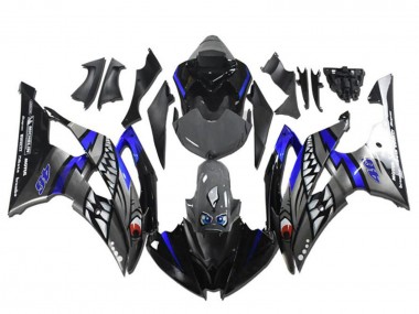Descuento Carenados Moto Yamaha YZF R6 2008-2016 - Azul Plata Gris Tiburón