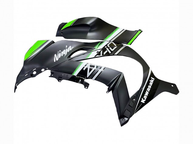 Descuento Carenados Moto Kawasaki ZX10R 2016-2020 - Negro Mate Verde Blanco Ninja