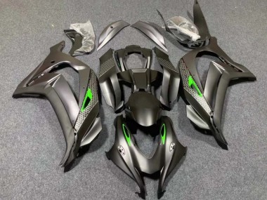 Descuento Carenados Moto Kawasaki ZX10R 2016-2020 - Negro Mate Verde Honeycomb