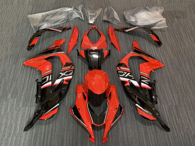 Descuento Carenado Moto Kawasaki ZX10R 2016-2020 - Rojo Negro Brillante