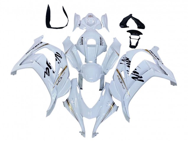 Descuento Carenados Moto Kawasaki ZX10R 2016-2020 - Blanco Oro Negro