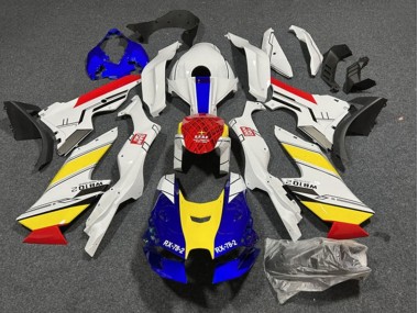 Descuento Carenados Moto Kawasaki ZX10R 2021-2025 - Blanco Azul Rojo Amarillo