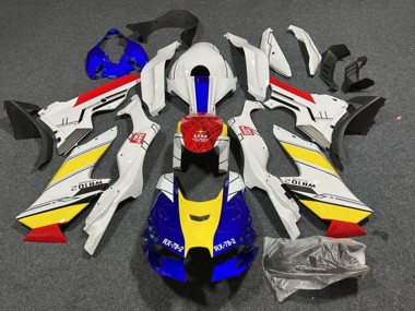 Descuento Carenados Moto Kawasaki ZX10R 2021-2025 - Blanco Azul Rojo Amarillo