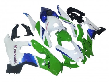 Descuento Carenados Moto Kawasaki ZX10R 2021-2025 - Blanco Verde Azul Negro