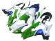 Descuento Carenados Moto Kawasaki ZX10R 2021-2025 - Blanco Verde Azul Negro