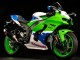 Descuento Carenados Moto Kawasaki ZX10R 2021-2025 - Blanco Verde Azul Negro