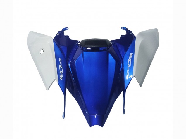 Descuento Carenados Moto Kawasaki ZX10R 2021-2025 - Blanco Verde Azul Negro